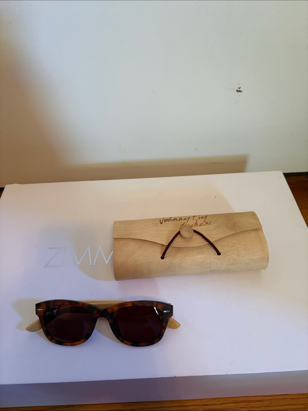 Tortoiseshell Wayfarer Sunglasses with Dark Lenses